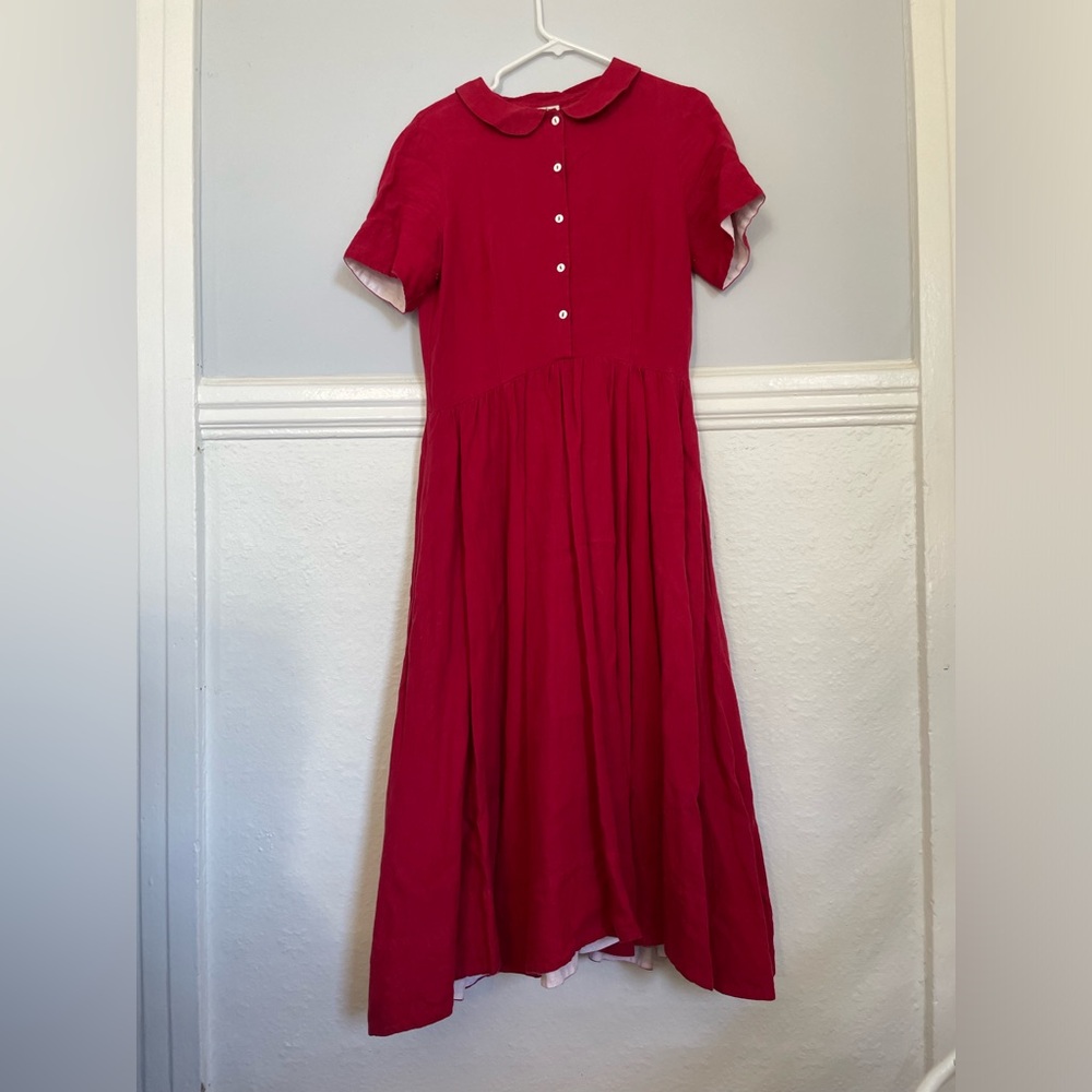 Son de Flor Classic Dress in Poppy size M
